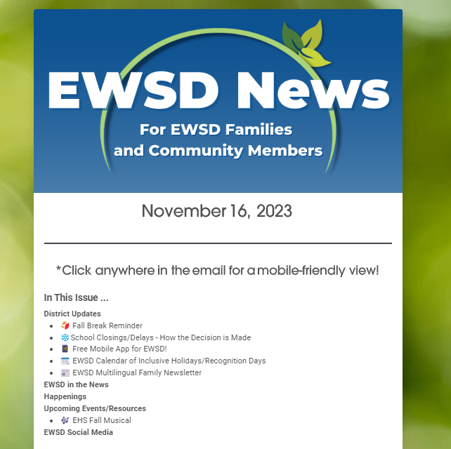 family newsletter