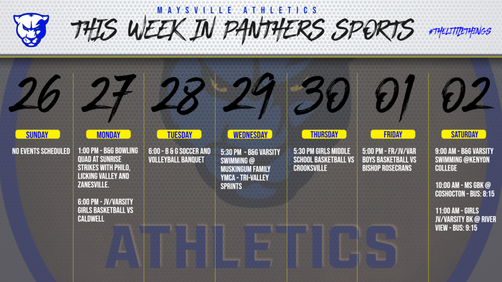 weekly schedule 