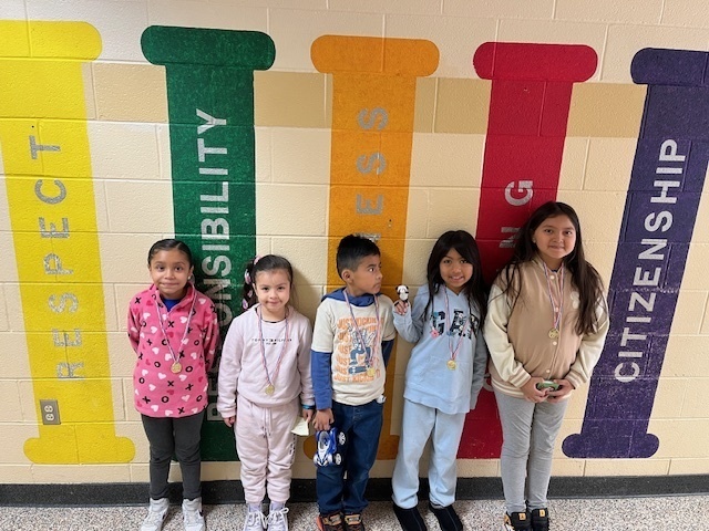 For the month of November, all teachers and staff will be looking for students that demonstrate leadership.    On Wednesday, 11/29 one student from each grade was awarded the Golden Paw. Congratulations to our winners!