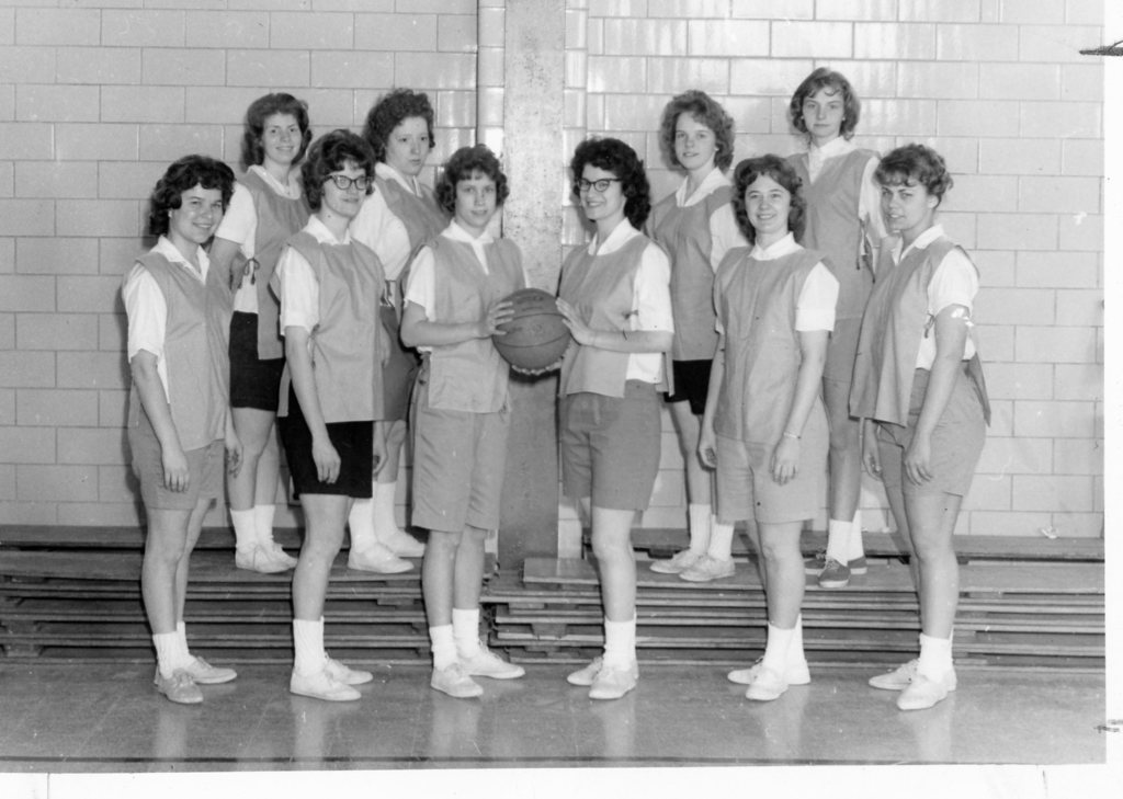 Group of girls basketball