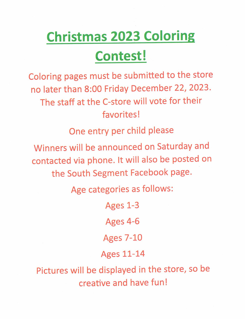 Coloring Contest Rules