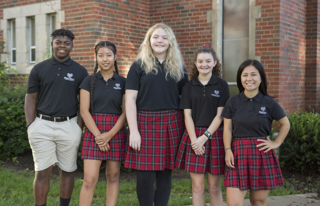 Students of Bishop Ward High School