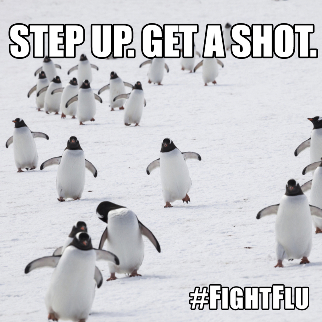 Step up and get flu shot.