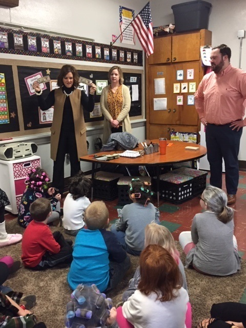 A big thanks to First Bank for showing our students several different ways to count money to $100!