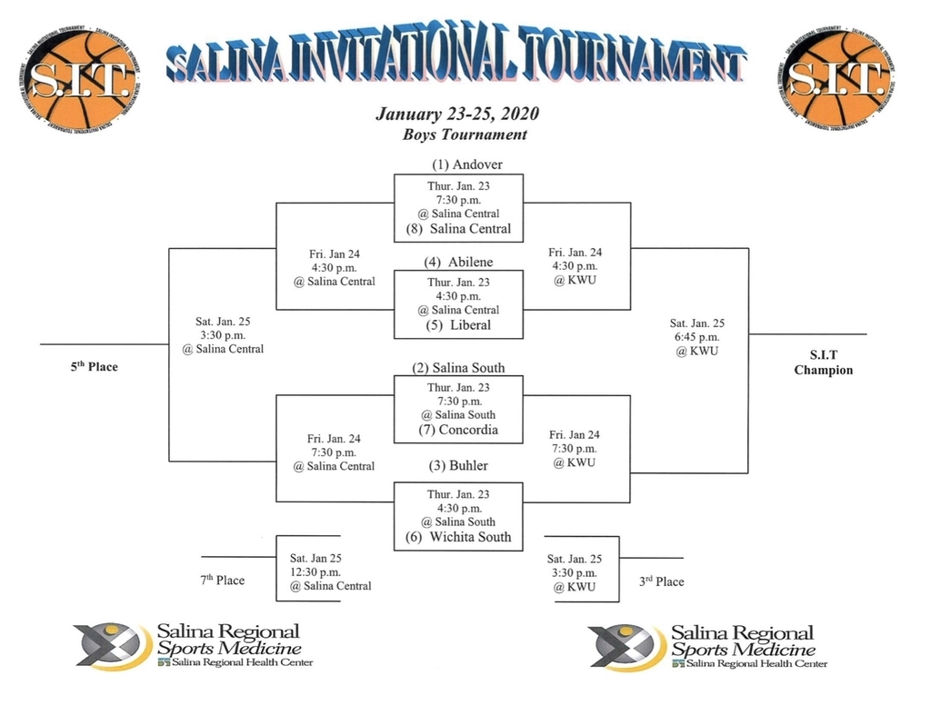 Boys Tournament Bracket