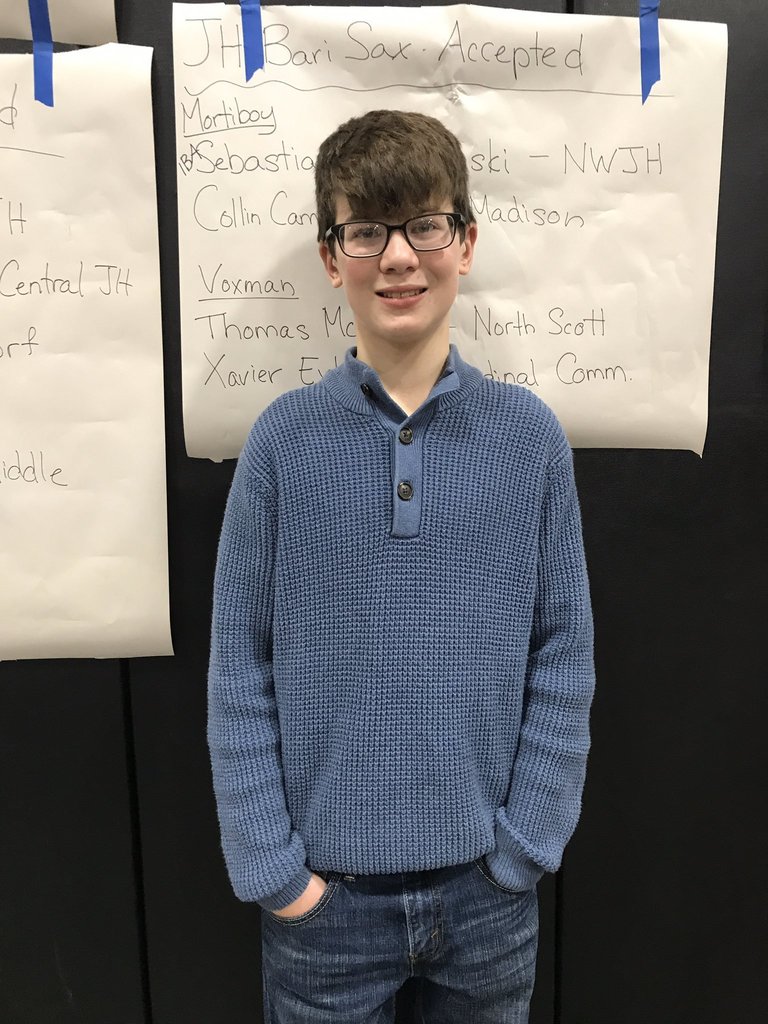 Joe Hall earns a spot in the Honor Band