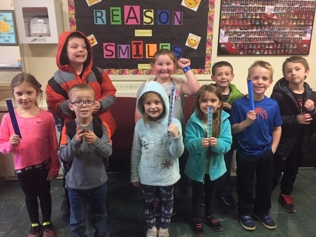 One student with perfect attendance was drawn from each class to be our December Attendance Award Winners! Each student won a cool snowflake slap bracelet! Congratulations and keep up the great work!