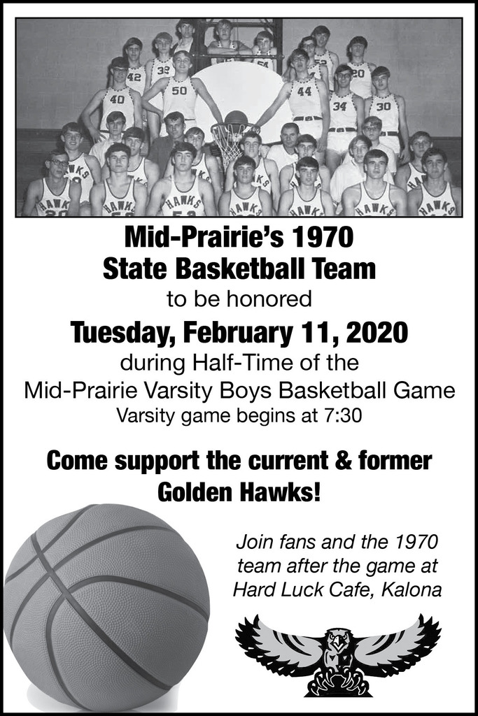 1970 basketball team to be honored