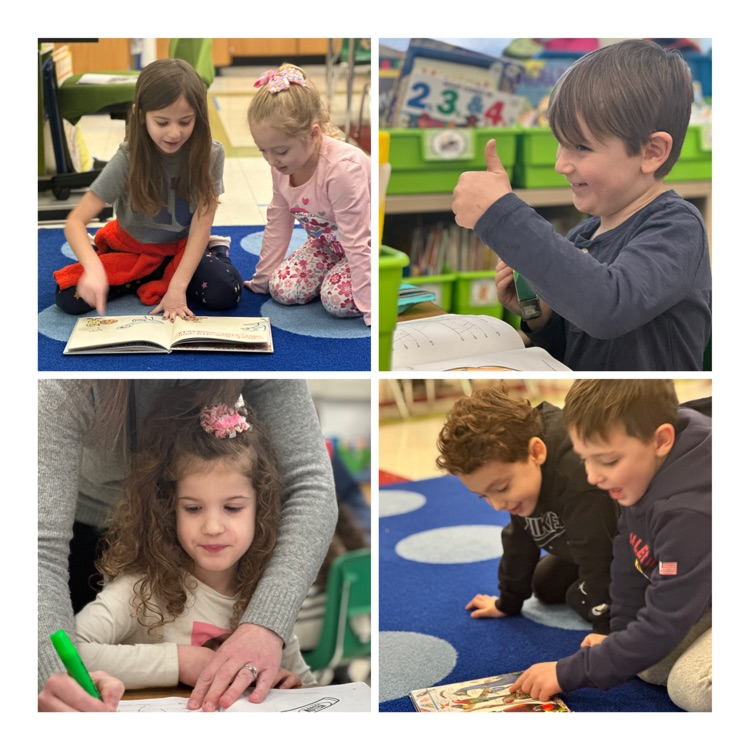 students practice letter formation and partner reading