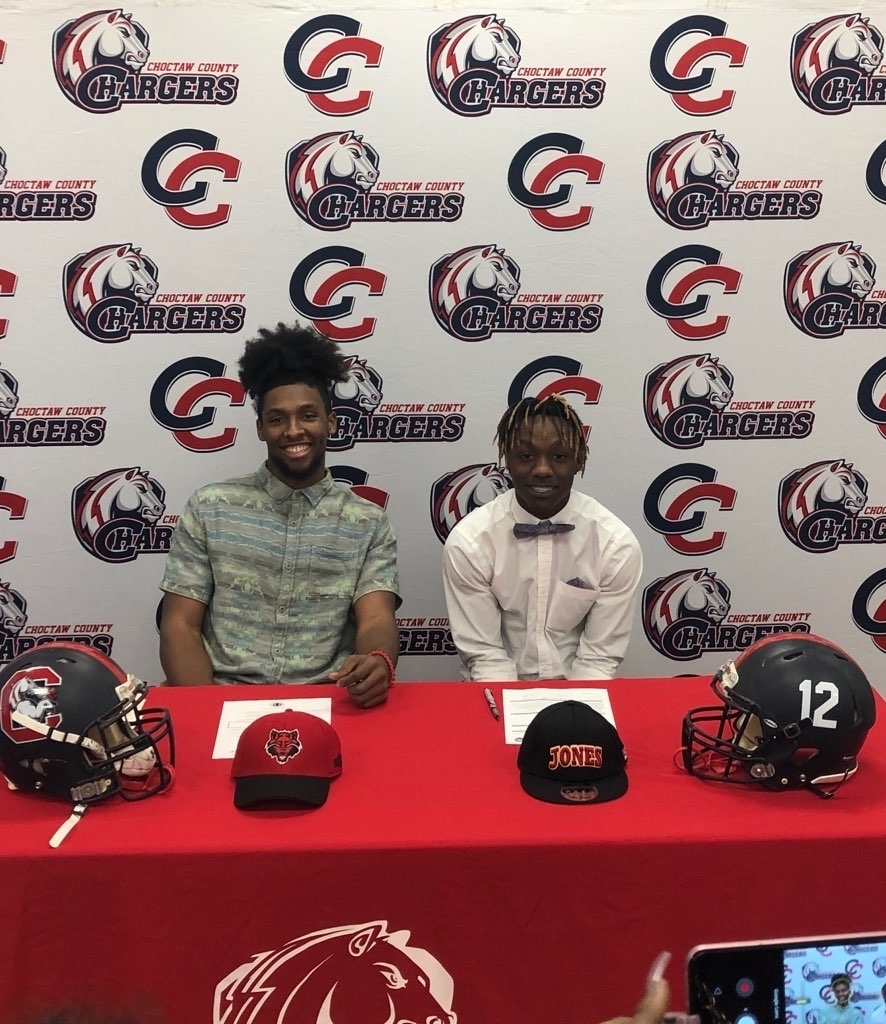 Isreal and Kendell signed football scholarships. 