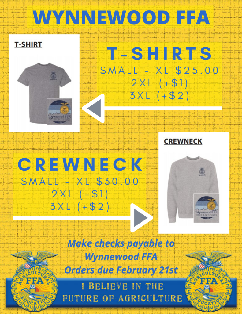 FFA Shirt Sales