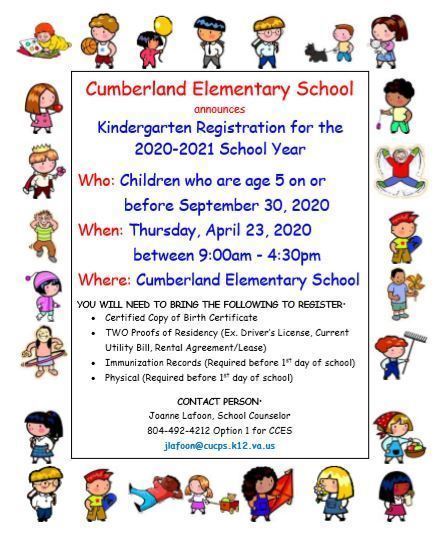 Kindergarten Registration