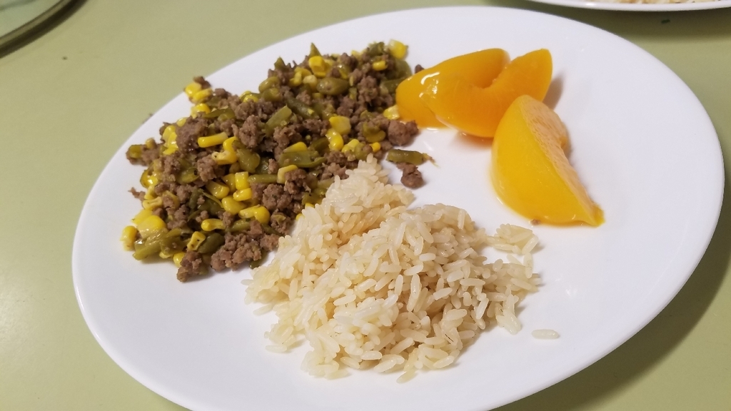 Heaping helping of deconstructed fried rice.