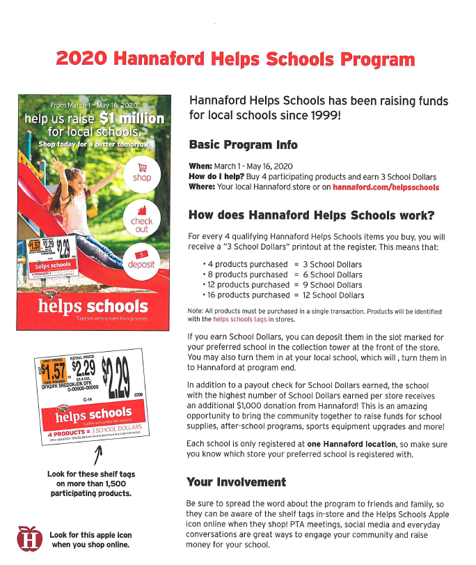 Hannaford Helps Schools