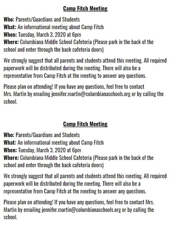camp fitch