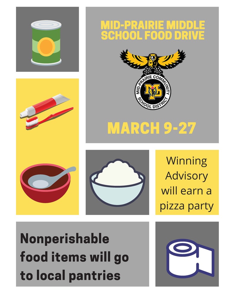 MPMS Food drive contest March 9-27