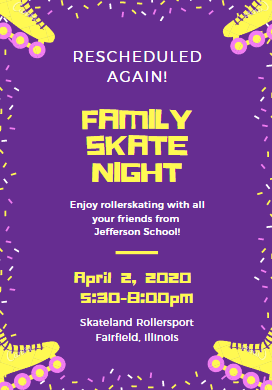 Family Skate Night Information