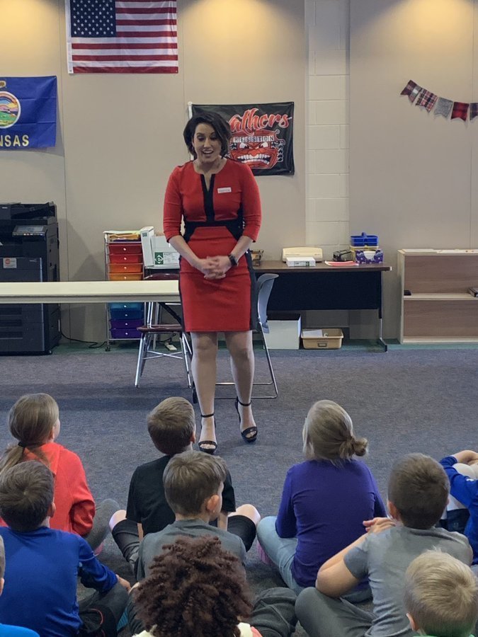 Students learn more about the weather from a real meteorologist