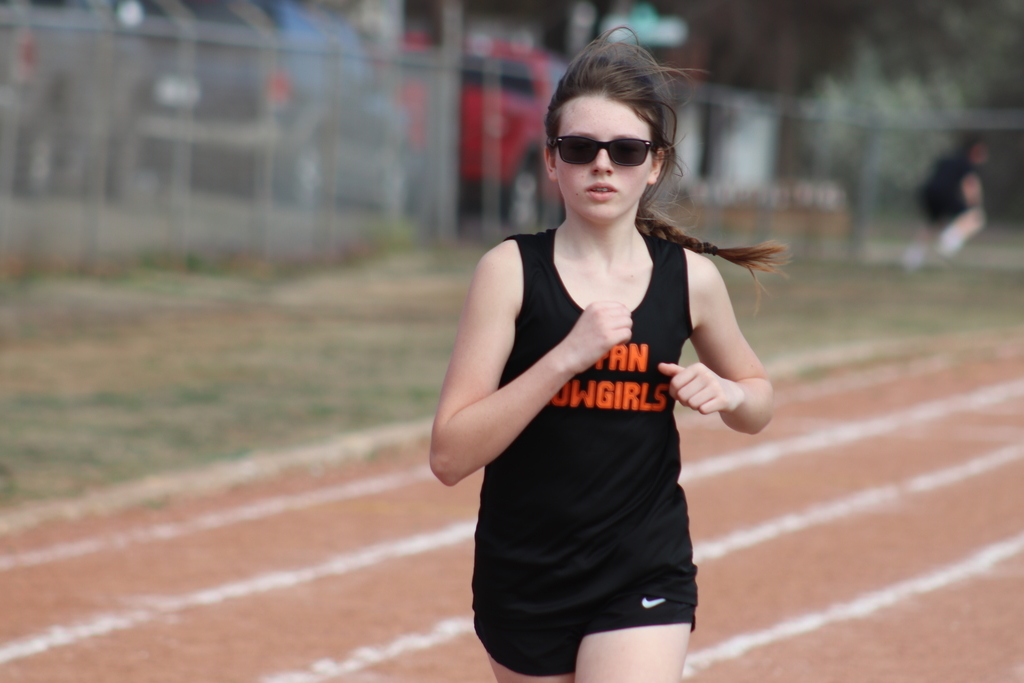 Heather with the 2nd place finish in the 3200 meter run. 