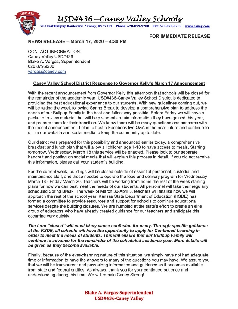 Mar 17 Press Release