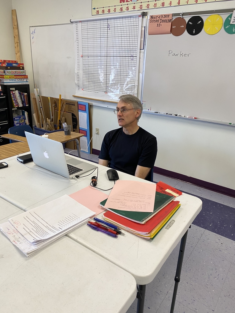 Mr. Sherman using google meet!