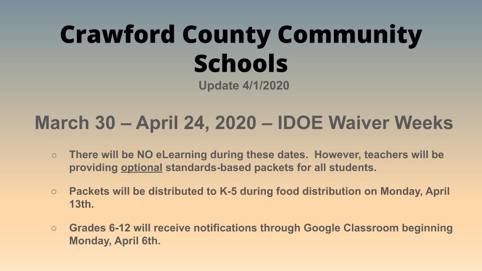 School closure update