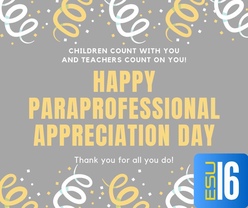 Paraprofessional Appreciation Day