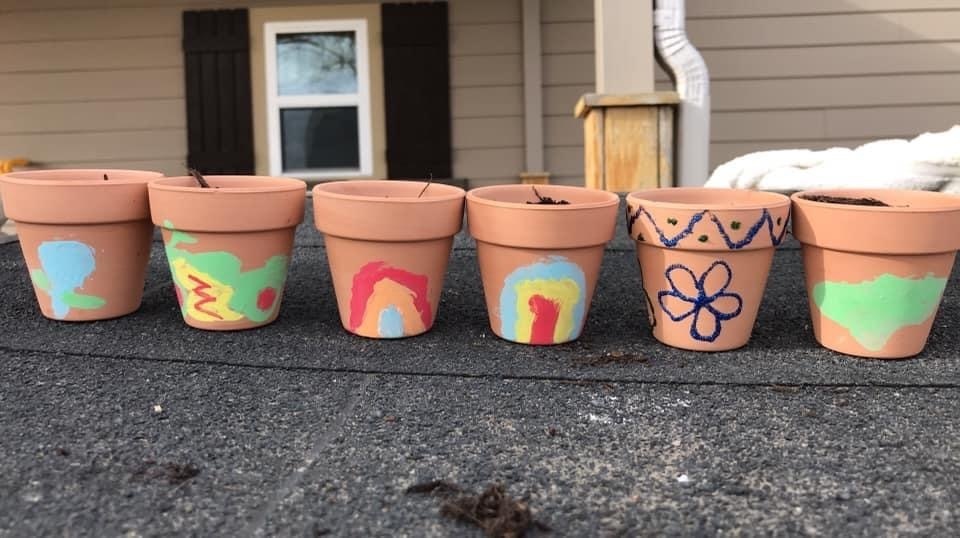 Kids making rainbows