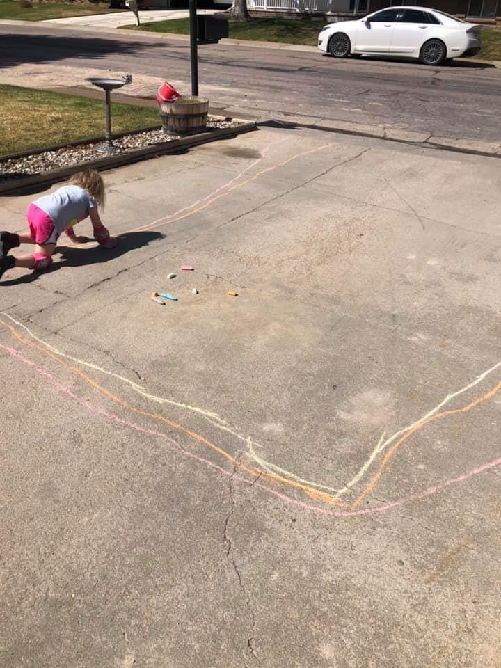 Kids making rainbows