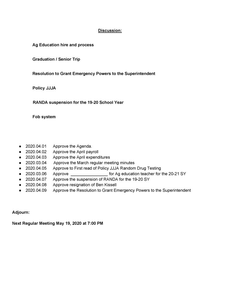BOE agenda 4-21-20