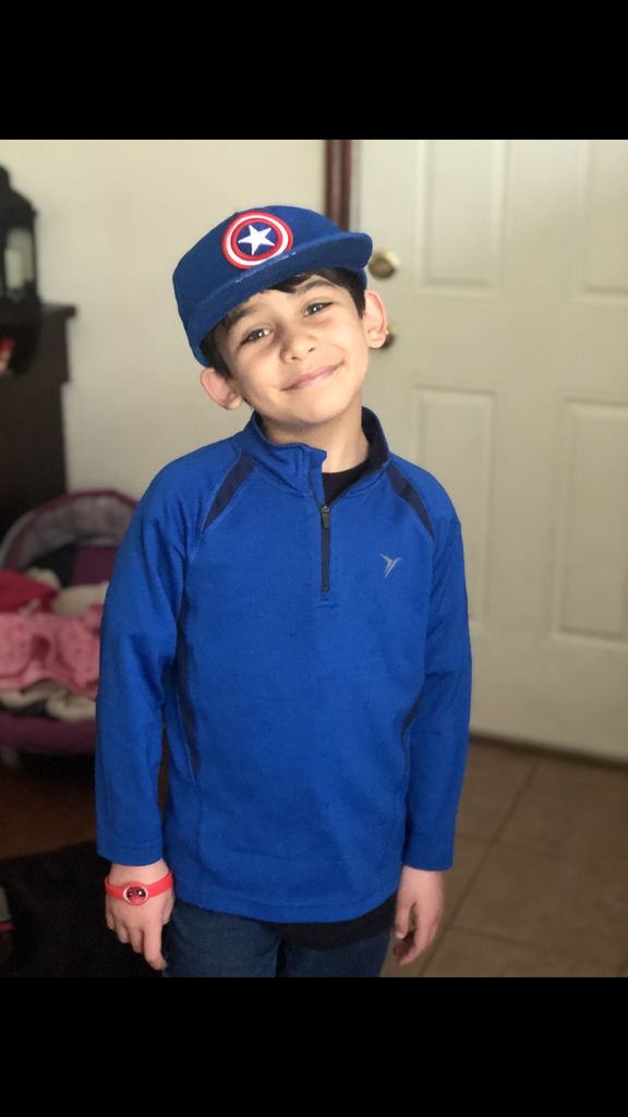 Students wearing blue for April Autism Awareness month #keeplearning
