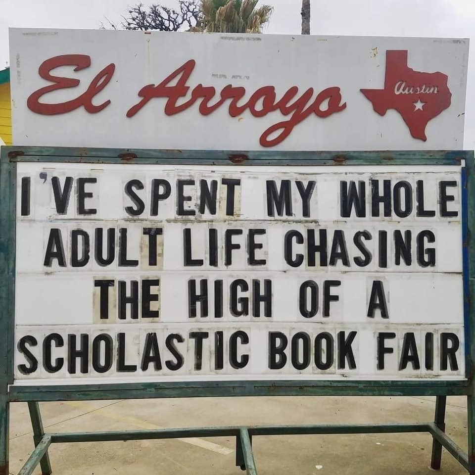 Book Fair Funny Sign