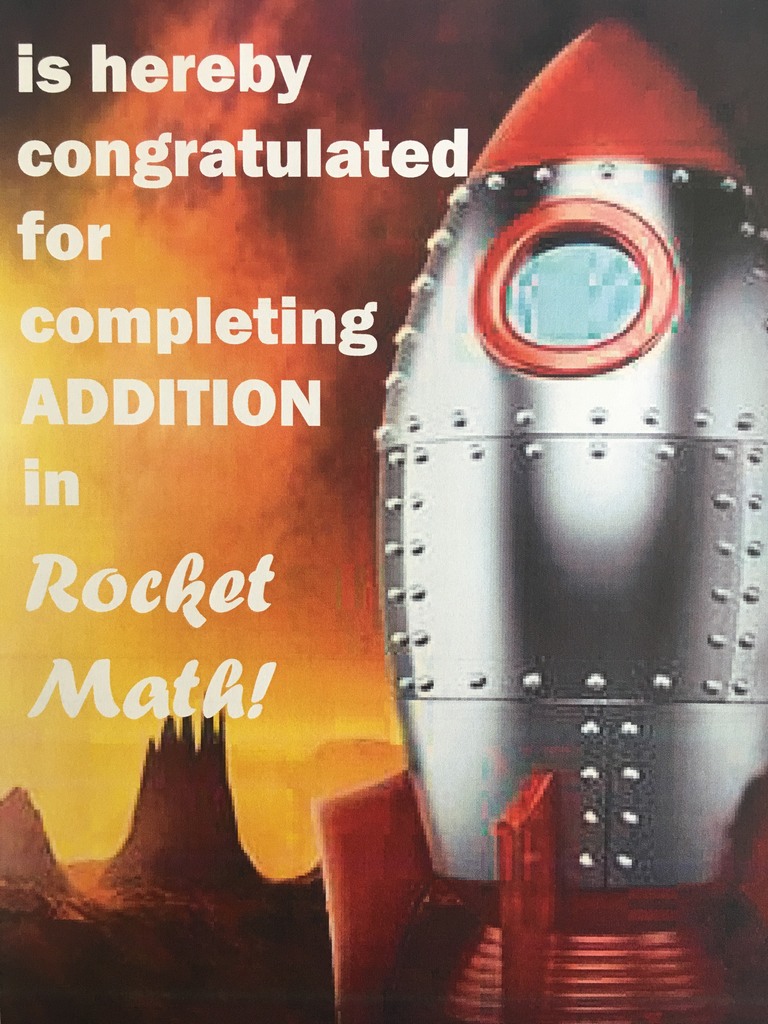 Rocket Math-addition