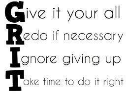 Give it your all Redo if necessary Ignore giving up Take tim to do it right