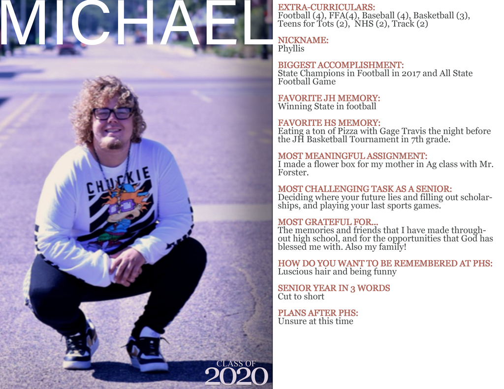Michael T's senior spotlight