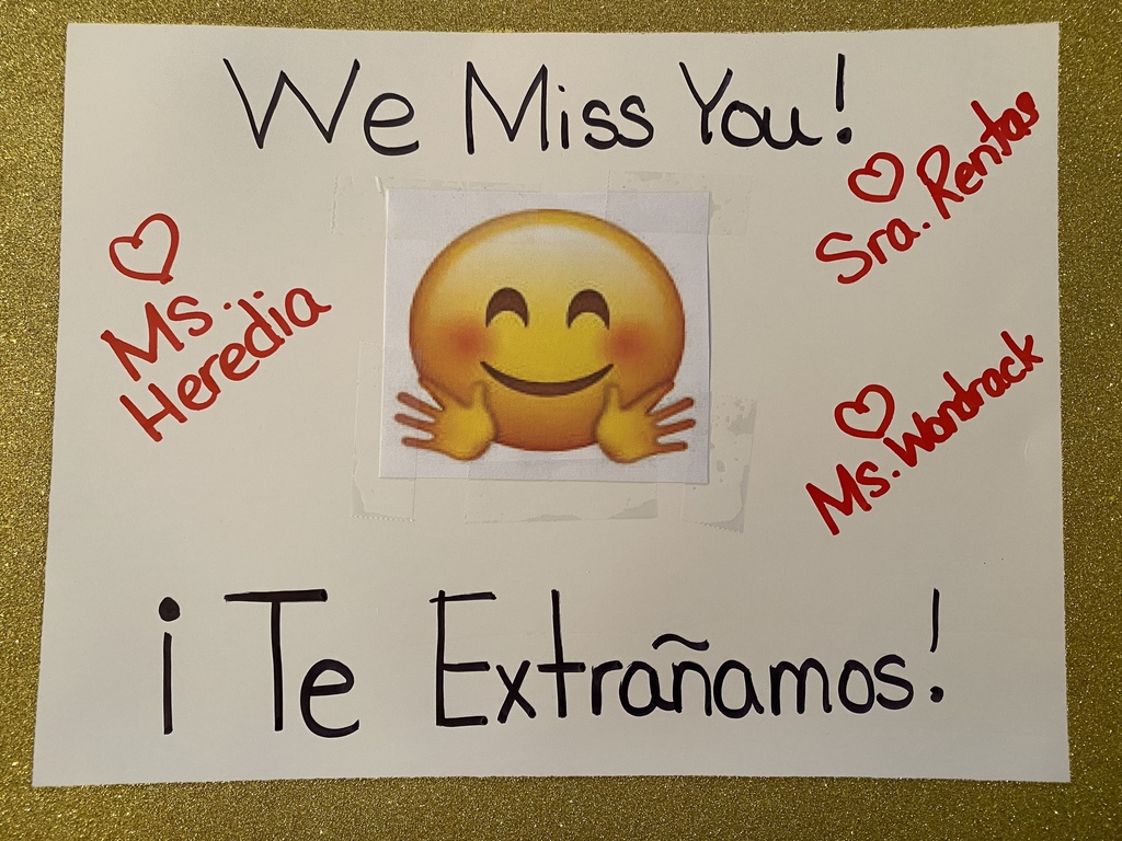 We miss you