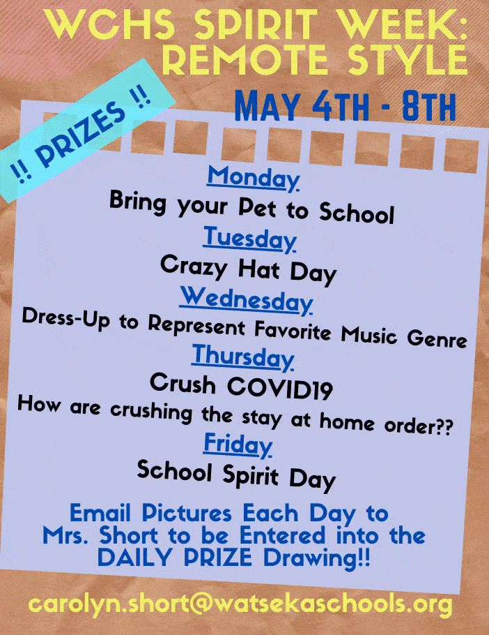 WCHS Spirit Week
