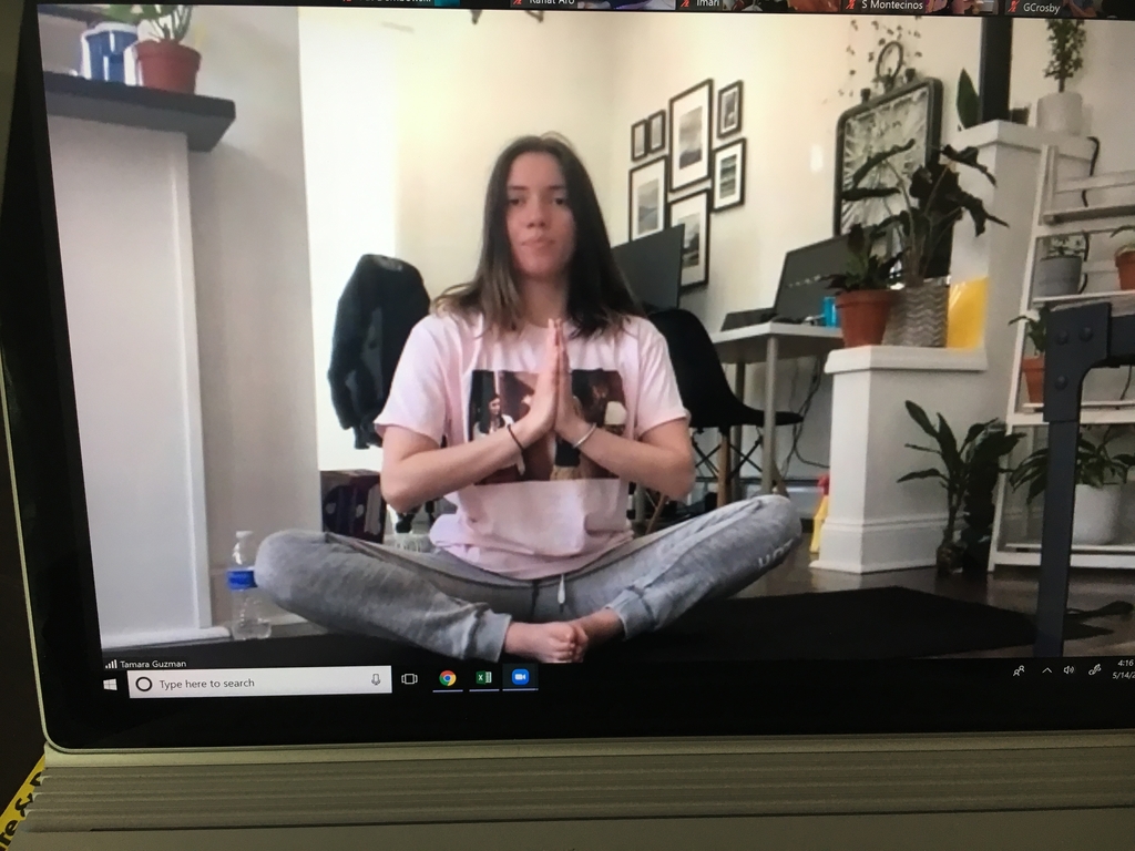 Yoga Zoom with Ms. Guzman.
