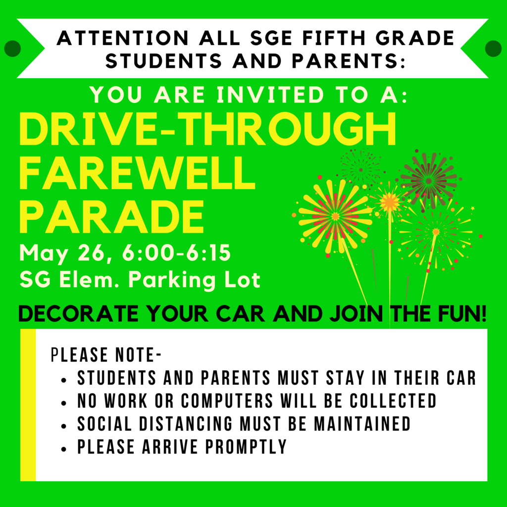 5th Grade Parade Invitation