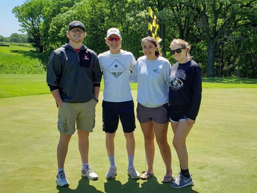 Congrats to senior golf team members Trent Olson, Caleb Rock, Adrian Hatlen, and Alex Olson.