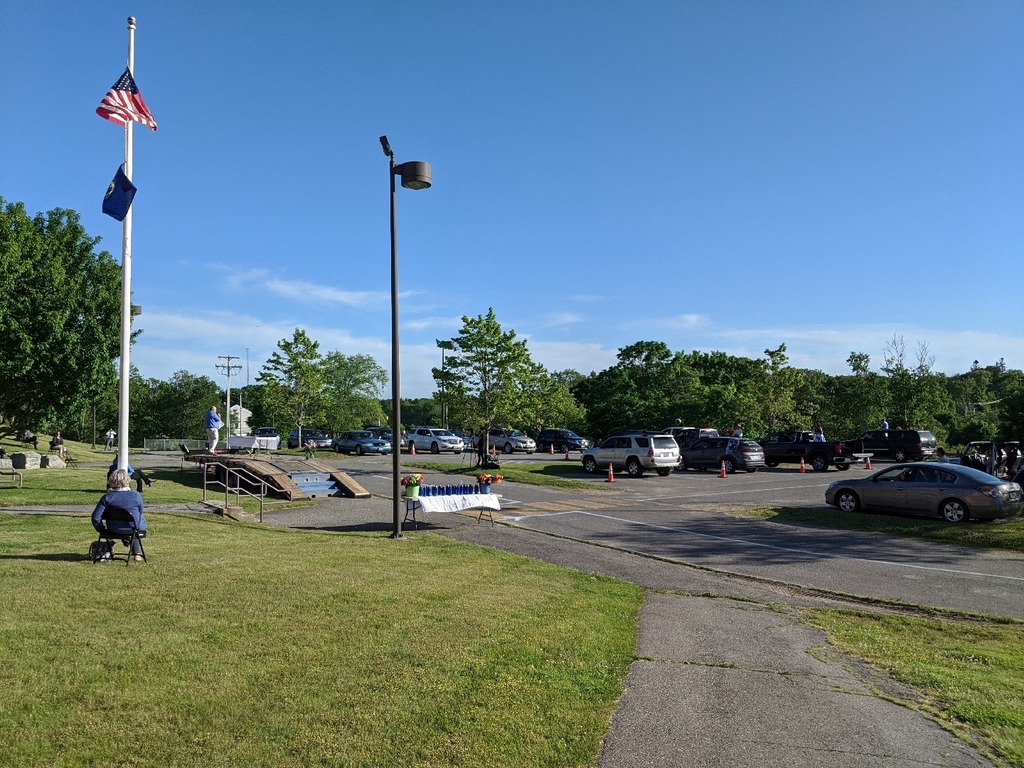 Drive in 8th grade ceremony.
