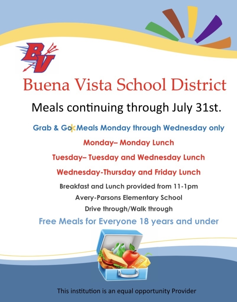 July Meals Flier