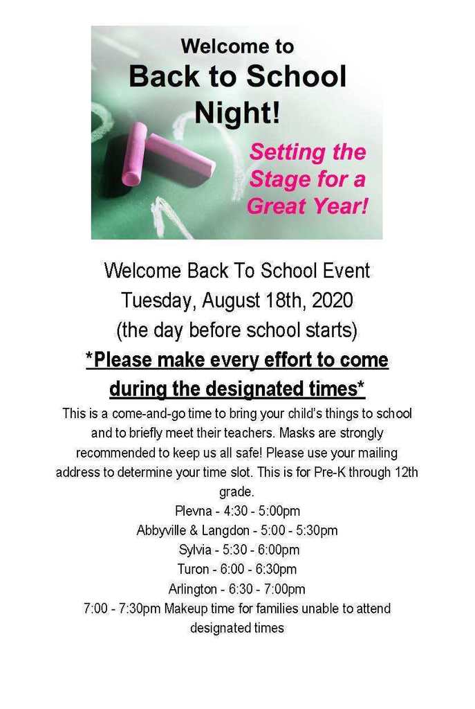 Back to School Night Flyer