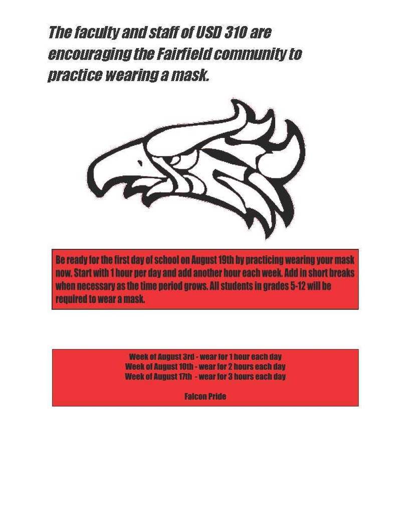 Mask Flyer for students and staff