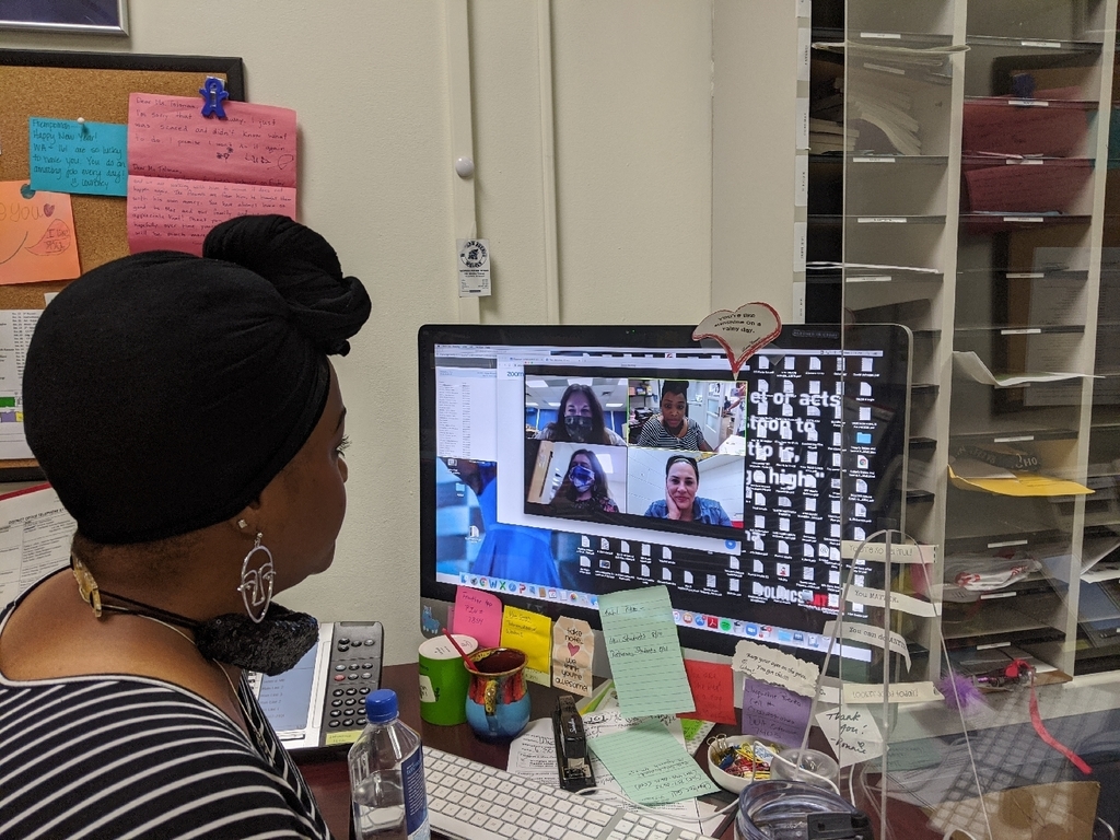 lady on computer