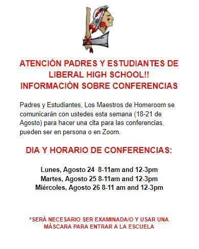 LHS PARENT TEACHER CONFERENCE INFORMATION