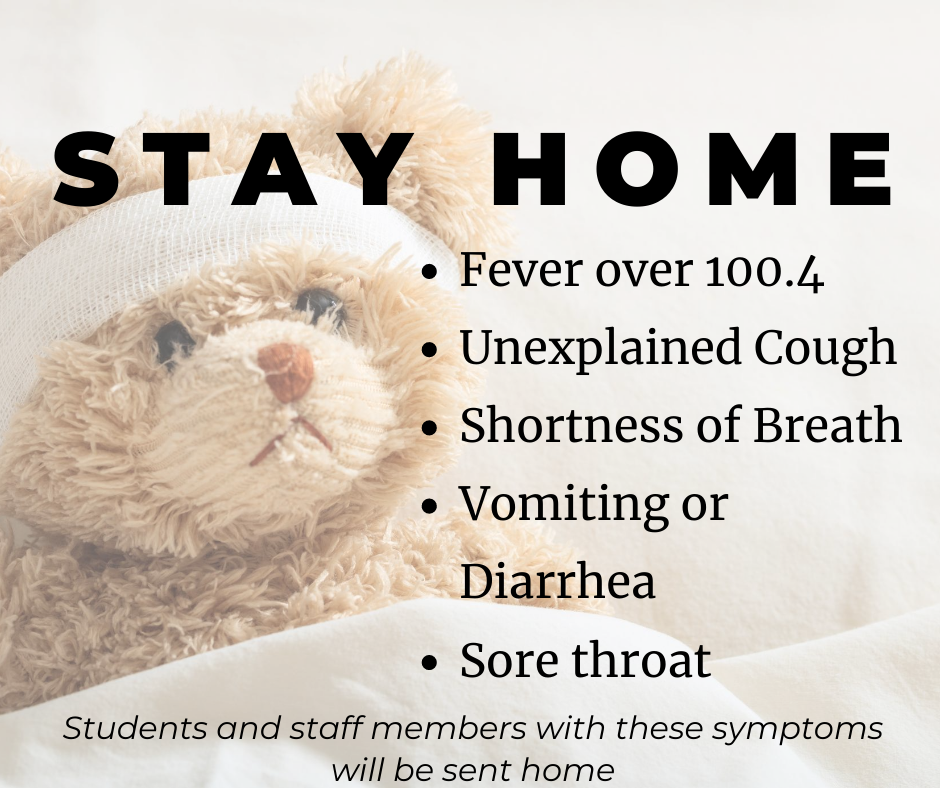 Stay home if you are sick graphic