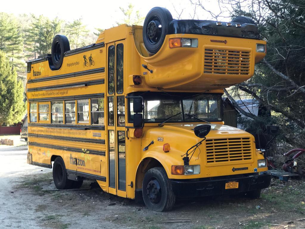A very strange school bus
