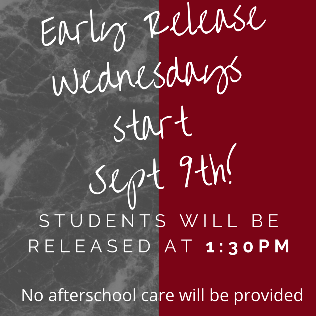 Early Release Reminder