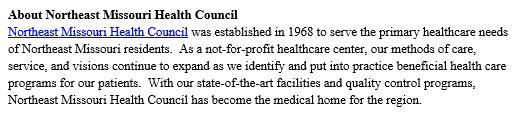 About NEMO Health Council